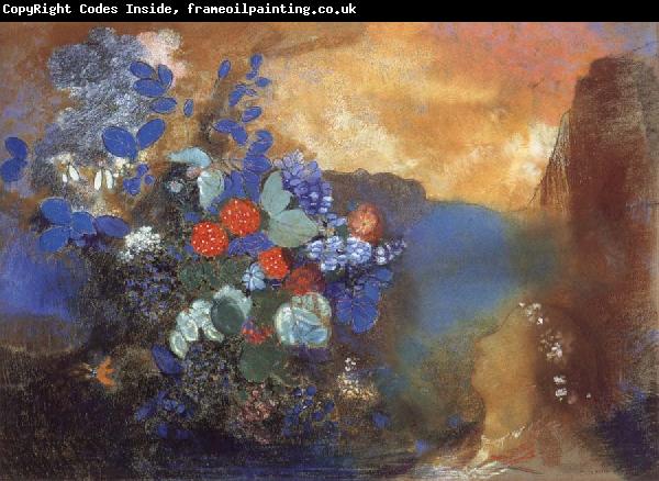 Odilon Redon Ophelia Among the Flowers